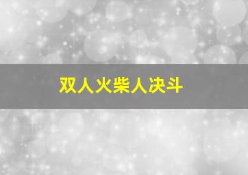 双人火柴人决斗