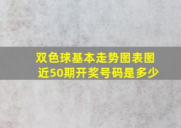 双色球基本走势图表图近50期开奖号码是多少