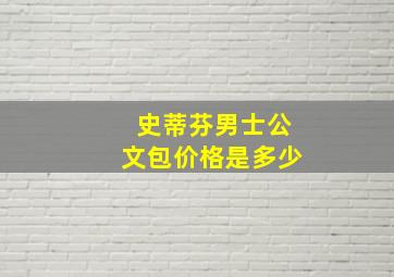 史蒂芬男士公文包价格是多少