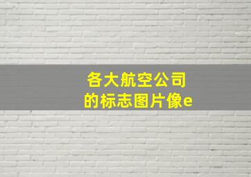 各大航空公司的标志图片像e