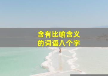 含有比喻含义的词语八个字