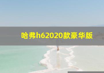 哈弗h62020款豪华版