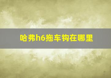 哈弗h6拖车钩在哪里