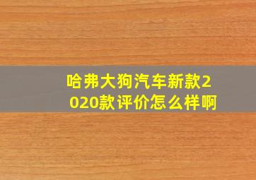 哈弗大狗汽车新款2020款评价怎么样啊