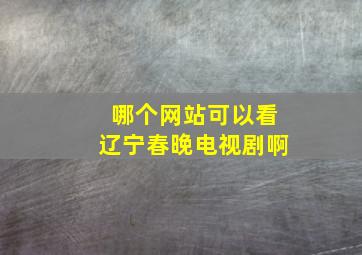 哪个网站可以看辽宁春晚电视剧啊