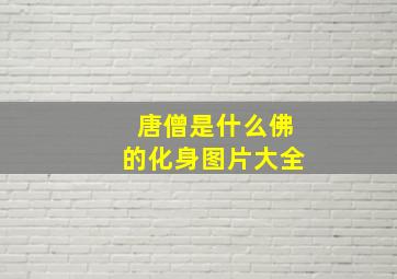 唐僧是什么佛的化身图片大全