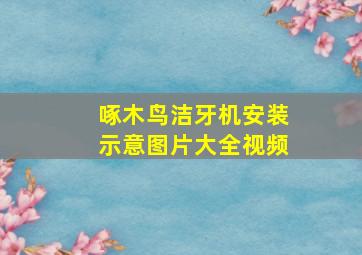 啄木鸟洁牙机安装示意图片大全视频