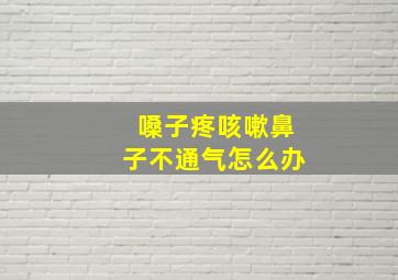 嗓子疼咳嗽鼻子不通气怎么办