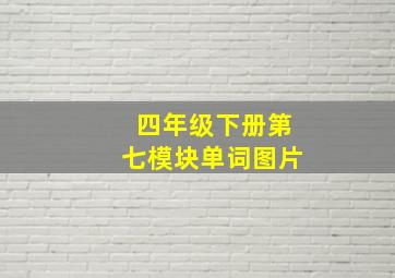 四年级下册第七模块单词图片