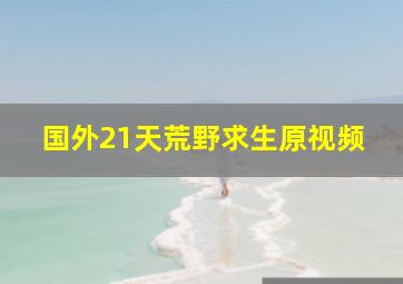 国外21天荒野求生原视频