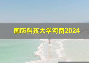 国防科技大学河南2024