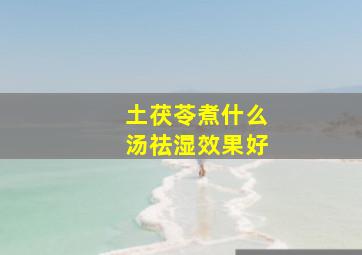 土茯苓煮什么汤祛湿效果好