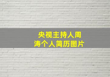 央视主持人周涛个人简历图片