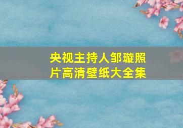 央视主持人邹璇照片高清壁纸大全集