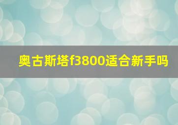 奥古斯塔f3800适合新手吗