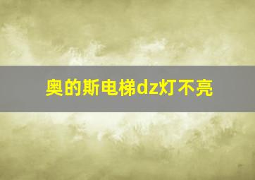 奥的斯电梯dz灯不亮