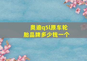 奥迪q5l原车轮胎品牌多少钱一个