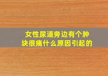 女性尿道旁边有个肿块很痛什么原因引起的