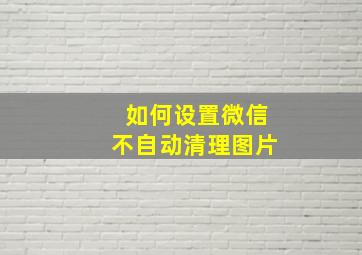 如何设置微信不自动清理图片