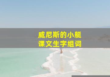 威尼斯的小艇课文生字组词