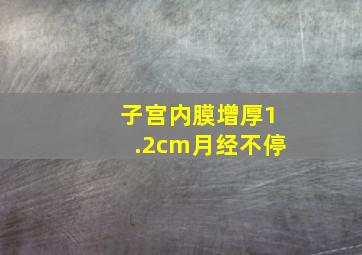 子宫内膜增厚1.2cm月经不停