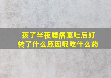 孩子半夜腹痛呕吐后好转了什么原因呢吃什么药