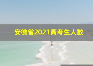 安徽省2021高考生人数