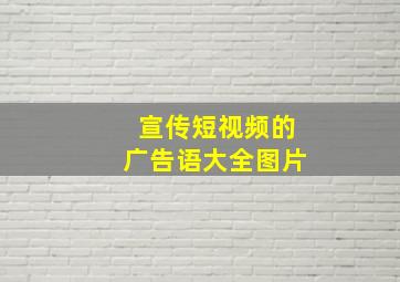 宣传短视频的广告语大全图片