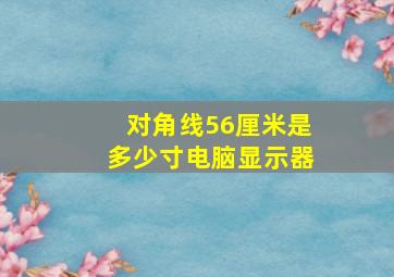 对角线56厘米是多少寸电脑显示器