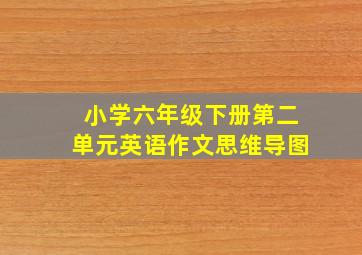 小学六年级下册第二单元英语作文思维导图