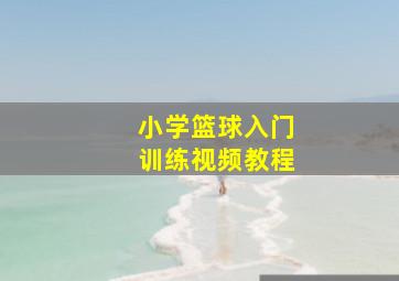 小学篮球入门训练视频教程