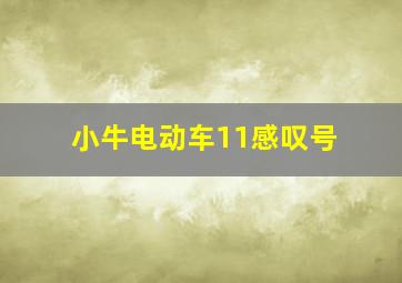 小牛电动车11感叹号