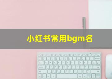 小红书常用bgm名