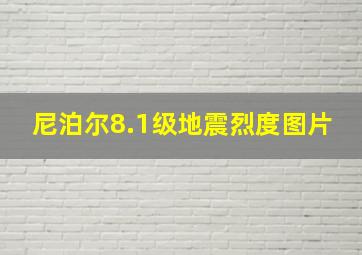 尼泊尔8.1级地震烈度图片