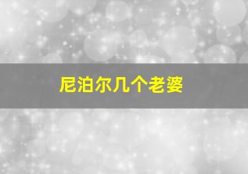 尼泊尔几个老婆