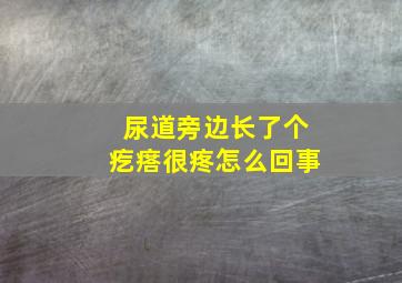 尿道旁边长了个疙瘩很疼怎么回事