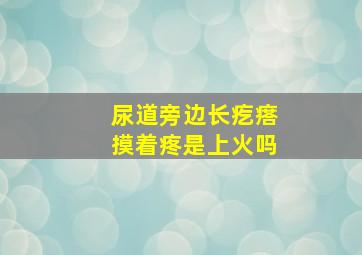 尿道旁边长疙瘩摸着疼是上火吗