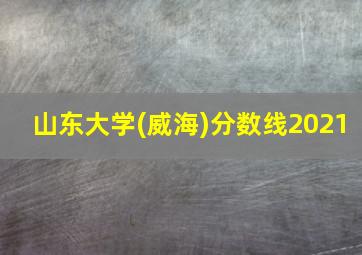 山东大学(威海)分数线2021