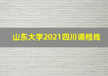 山东大学2021四川调档线