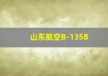 山东航空B-1358