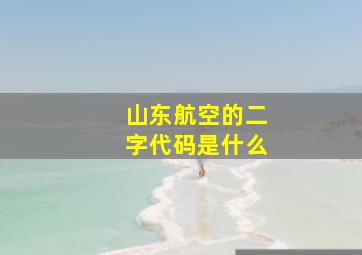 山东航空的二字代码是什么