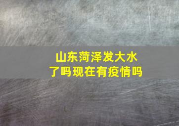 山东菏泽发大水了吗现在有疫情吗