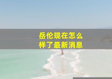 岳伦现在怎么样了最新消息