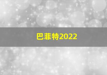 巴菲特2022