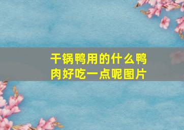 干锅鸭用的什么鸭肉好吃一点呢图片