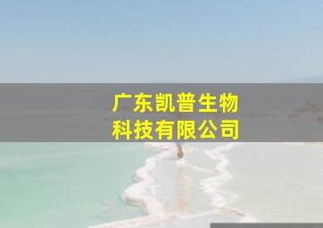 广东凯普生物科技有限公司