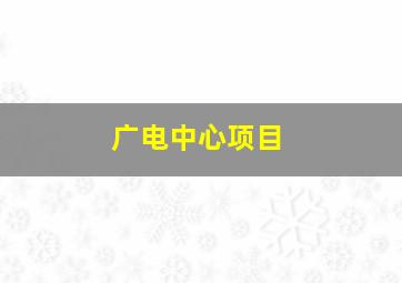 广电中心项目