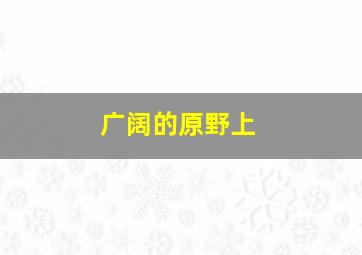 广阔的原野上