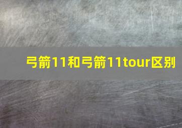 弓箭11和弓箭11tour区别