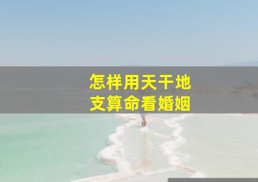 怎样用天干地支算命看婚姻